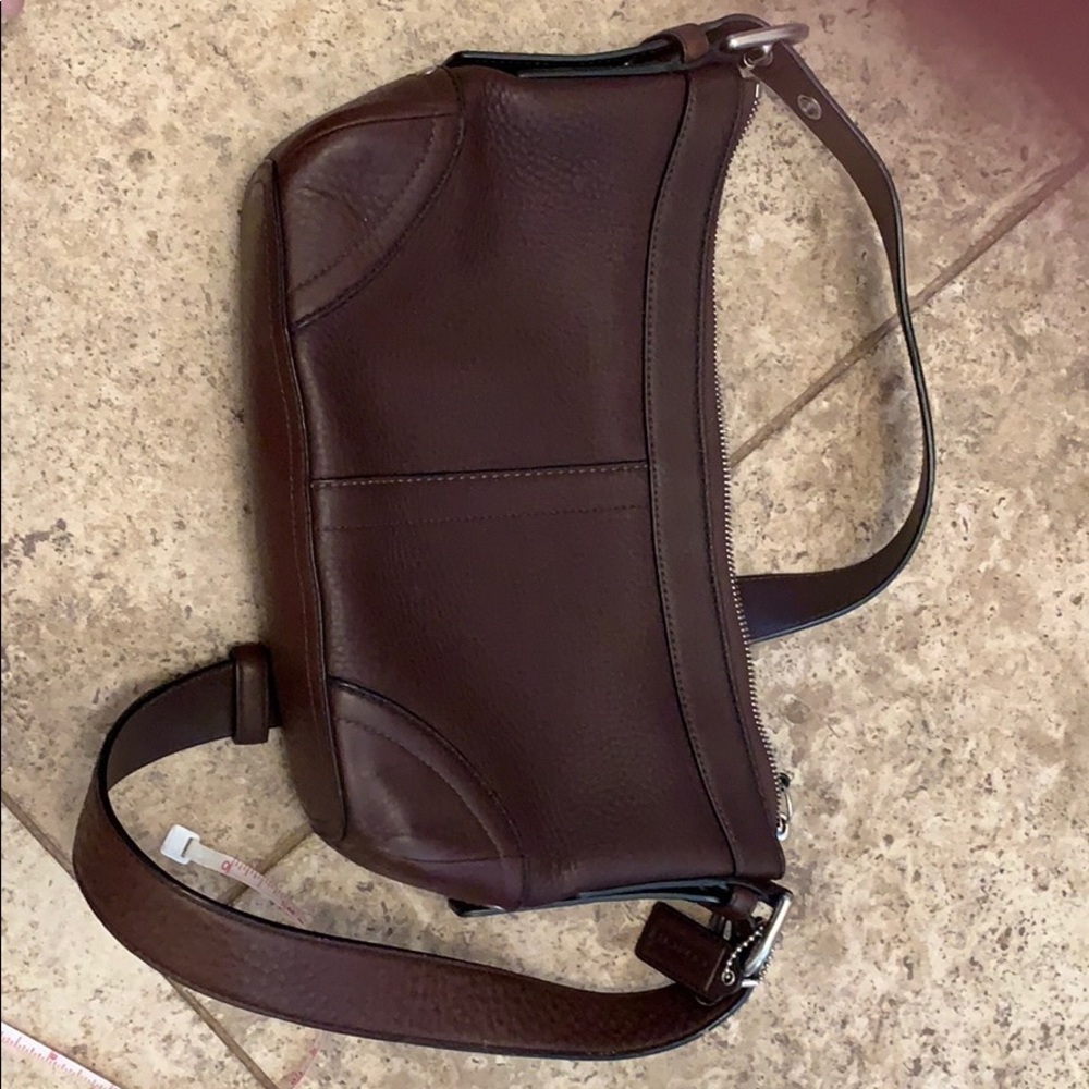 Coach Pebble Brown Leather Purse